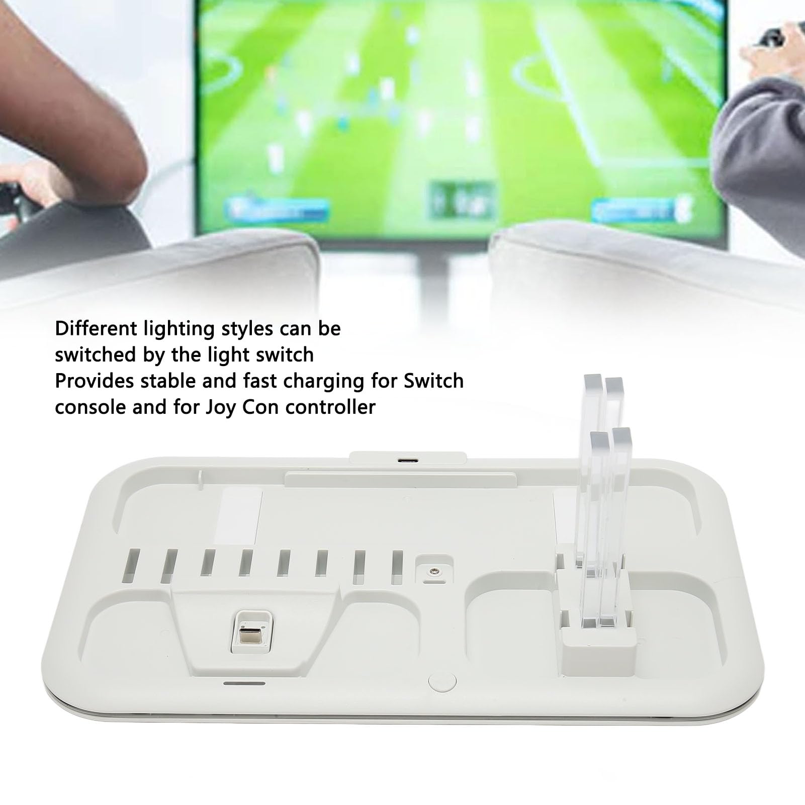 Stazione di Ricarica per Controller di Gioco, Effetti RGB Efficienti Professionali, per Switch Con