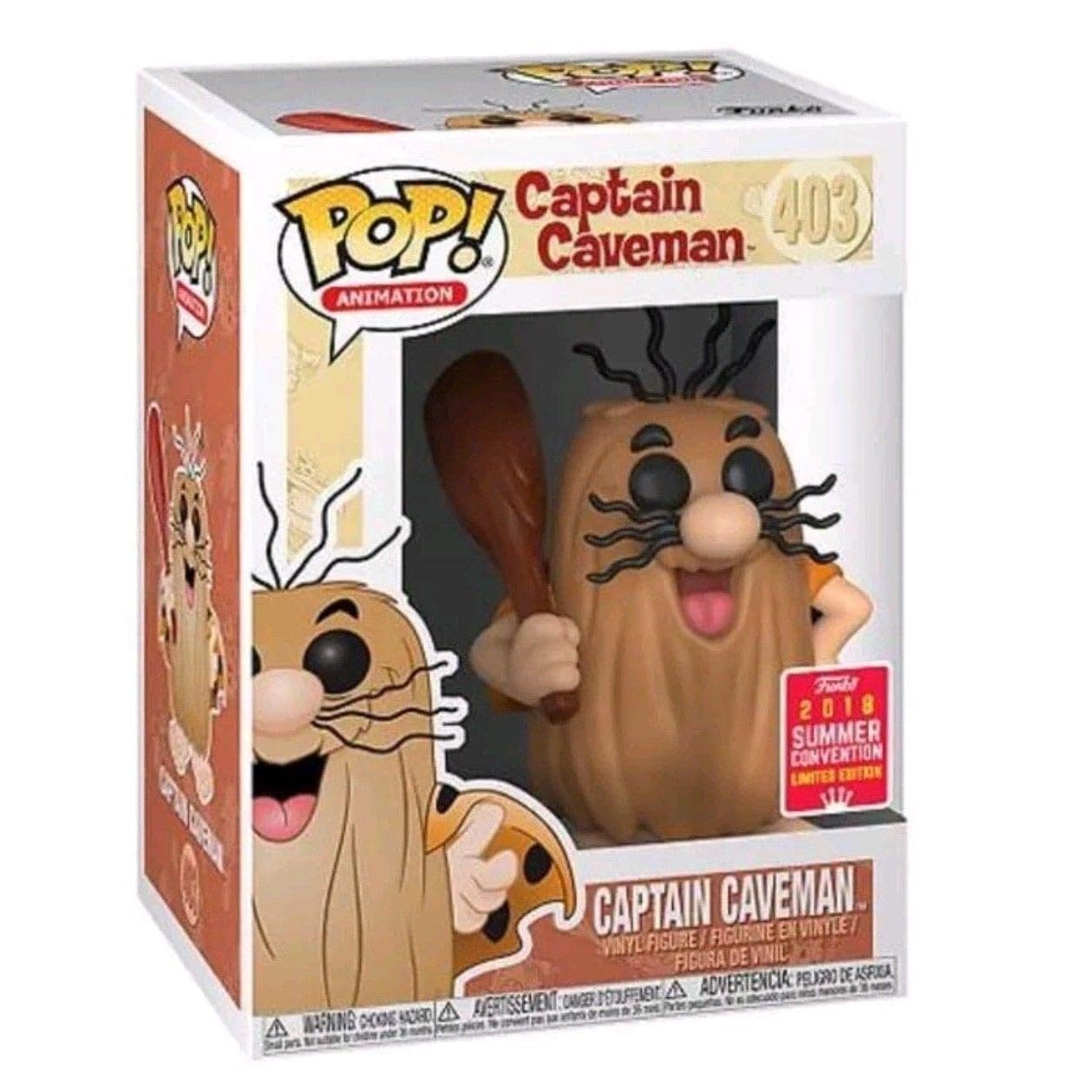 Funko POP! Captain Caveman - 2018 Summer Convention/Walgreens Exclusive