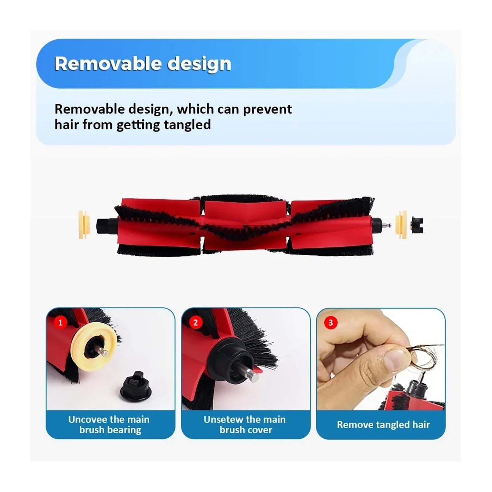 Accesorios de cepillo principal for aspiradora, compatibles con xiaomi,
