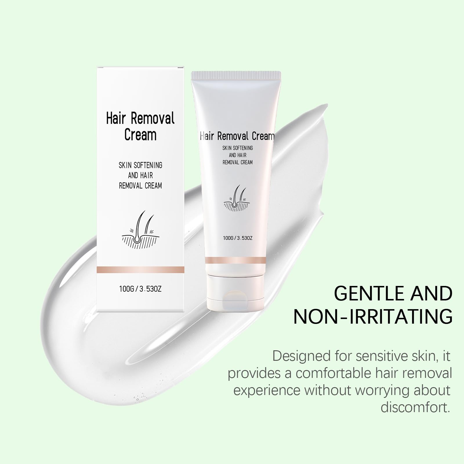 Crema depilazione versatile, formula delicata, depilazione indolore per viso, corpo, gambe e ascelle, leviga e idrata per uomini e donne, anche per sensibili (PCS5)