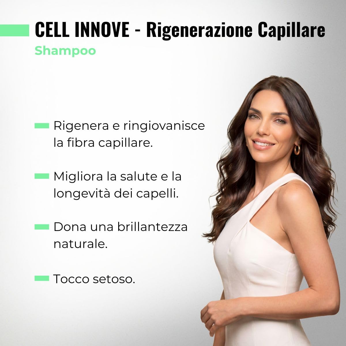 abril et nature - Cell Innove - Shampoo Capillare Professionale - Aspetto Giovane, Sano e Lucente - Trattamento con Cellule Staminali Vegetali - Rigenera e Ringiovanisce la Fibra Capillare - 1000 ml
