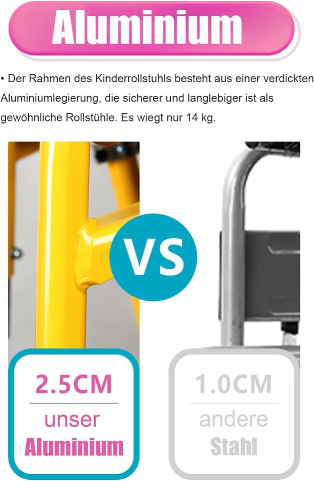 Silla de ruedas plegable ligera para niños, sillas de ruedas autopropulsadas, silla de ruedas de aluminio para niños, silla de ruedas estrecha para viajes en casa con frenos, ancho del asiento de 35
