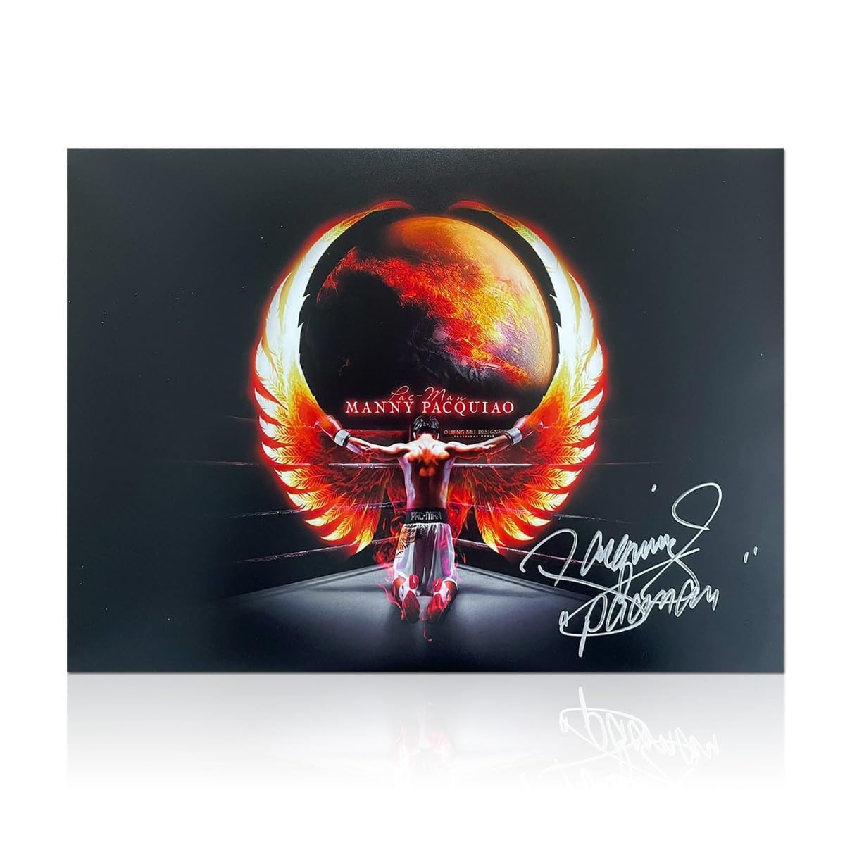 Exclusive Memorabilia Manny Pacquiao Signed Boxing Photo: Pacman