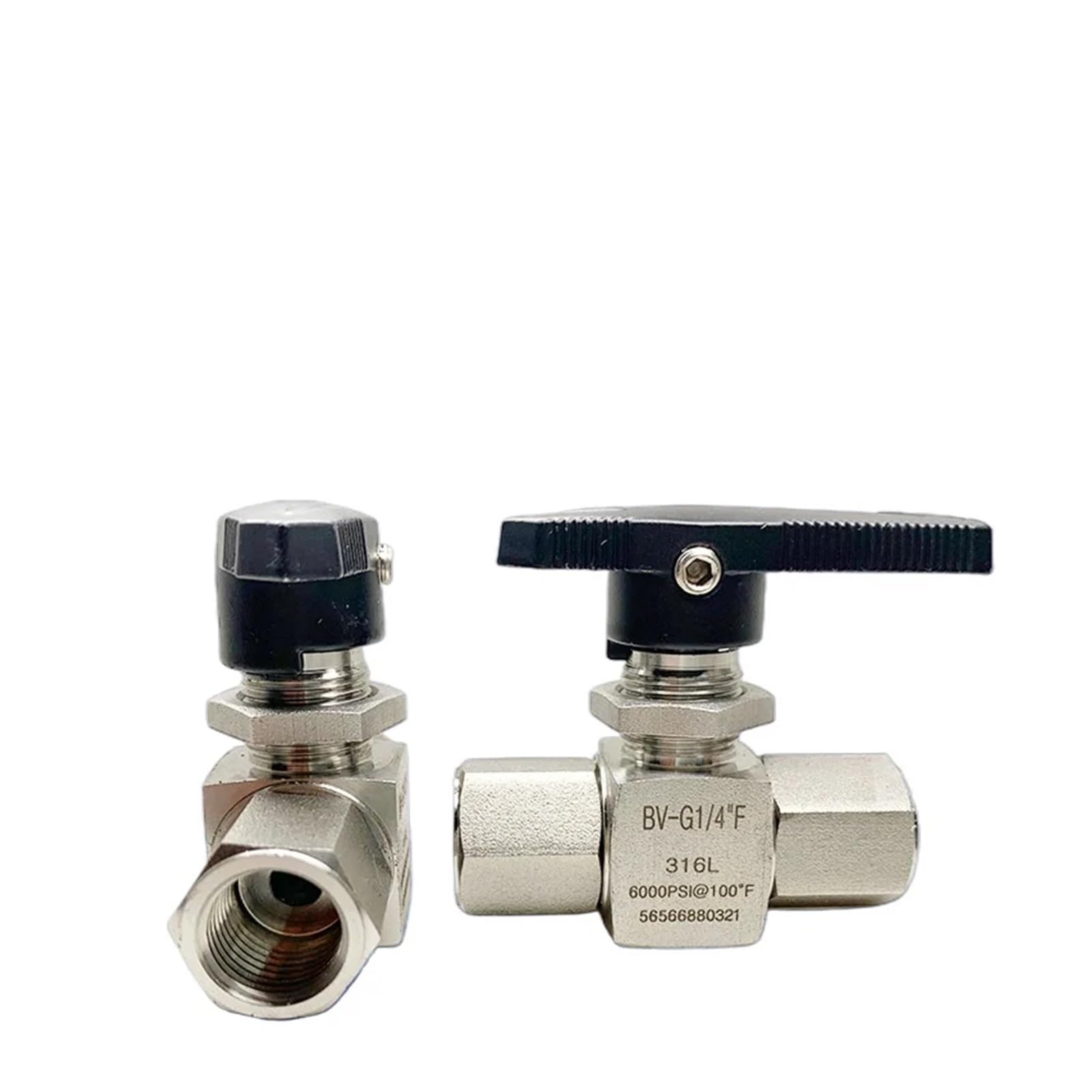 6000 PSI Wysokie ciśnienie 1/8 1/4" 3/8" 1/2" BSP NPT Żeński Zawór kulowy odcinający ze stali nierdzewnej 316 CNG Gaz ziemny Woda Olej opałowy(1/4",BSPT_FEMALE TO FEMALE)