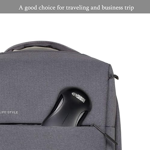 Miniatura 5 de SOON GO Ratón para laptop, mini USB con cable para computadora, para oficina, negocios, laptop, MacBook, escritorio, Chromebook, PC, mouse negro