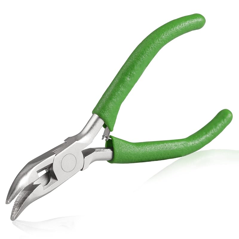 Alicate de bico curvo SPEEDWOX com mordentes serrilhados e cortador de arame S8923-GER