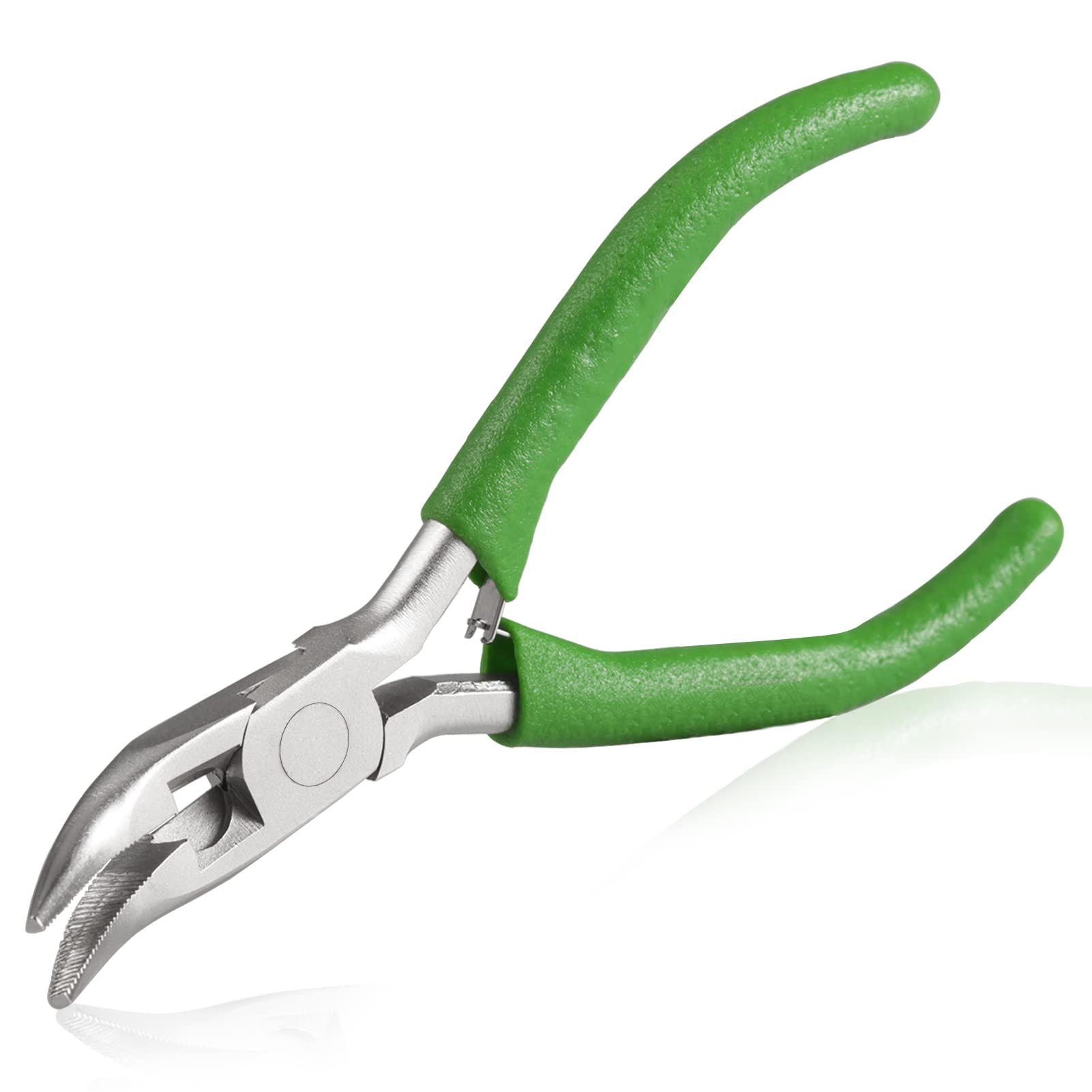 SPEEDWOX Mini Curved Nose Pliers with Serrated Jaw and Chain Cutter - 5 Inch Long Nose Pliers for Crafts, Jewelry Repair & Wire Jewelry Making โ image 1