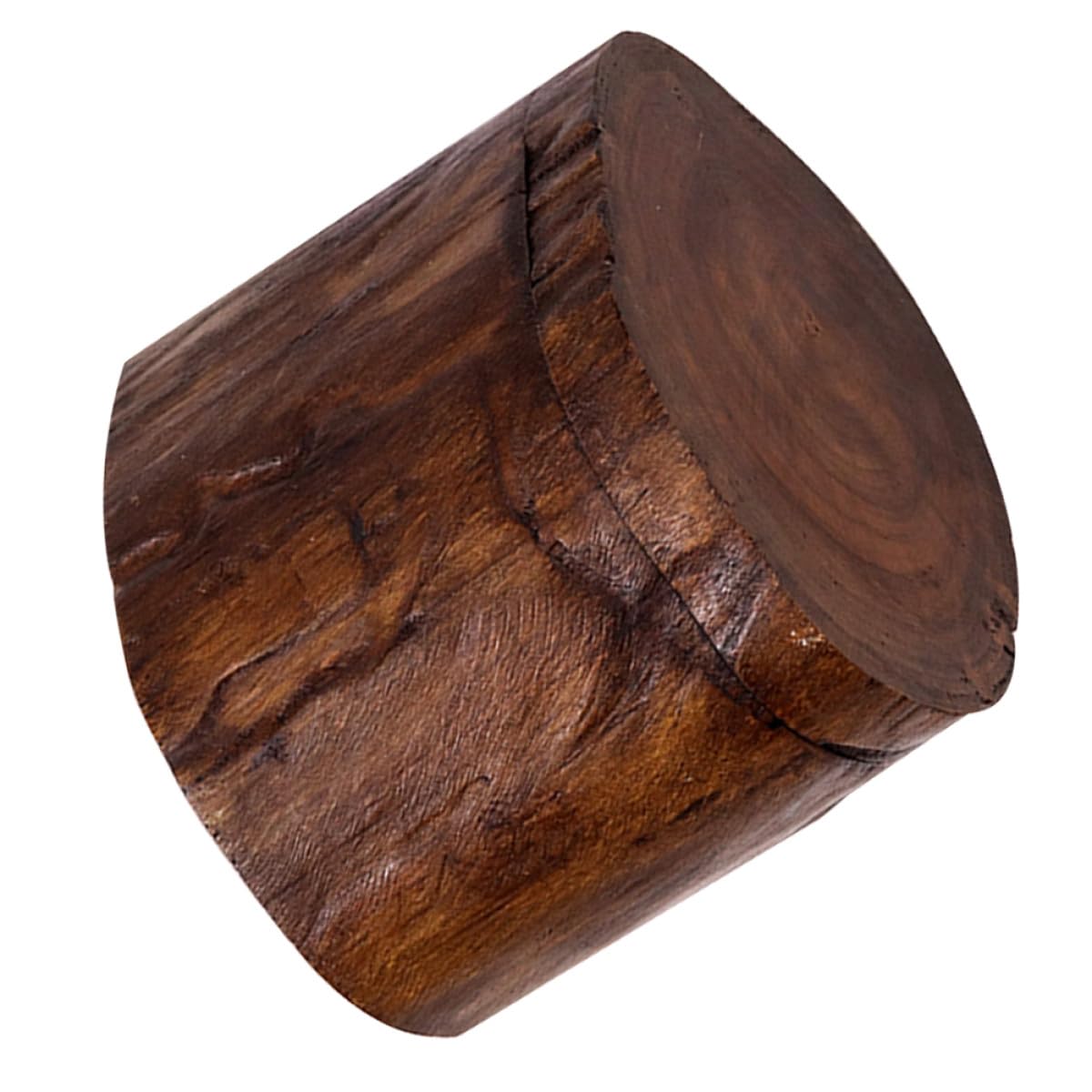 OUNONA Porta Rotolo Igienico in Legno Massello Stile Semplice e Creativo Bordi Lisci, Contenitore Pratico a Forma di Albero per Bagno in Appartamento