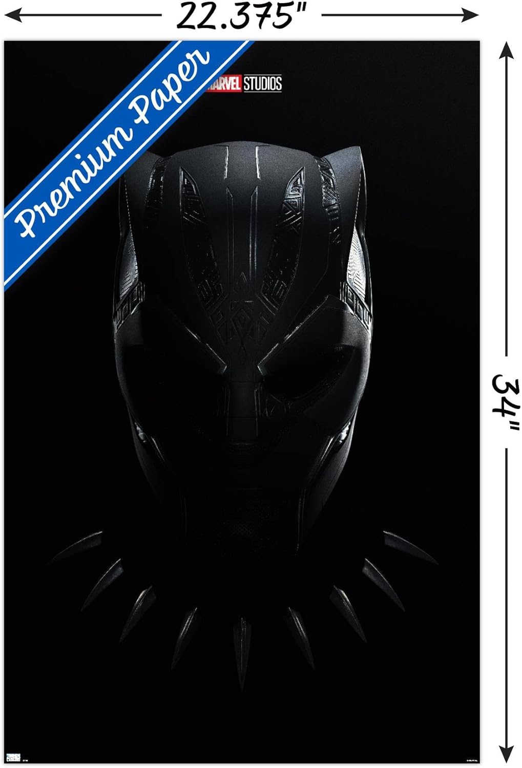 Trends International Marvel Black Panther: Wakanda Forever - Teaser One Sheet Wall Poster, 22.375" x 34", Premium Unframed Version