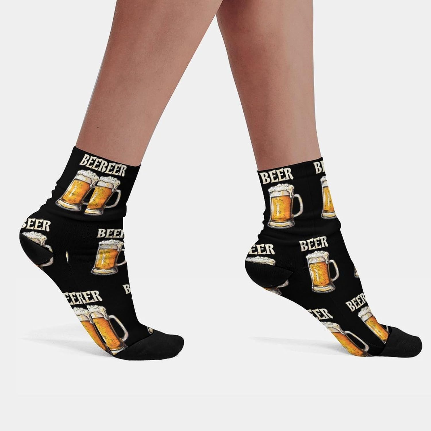 Beer Knee High Socks Athletic Long Stockings Sport Casual Crew Tube Sock Boot