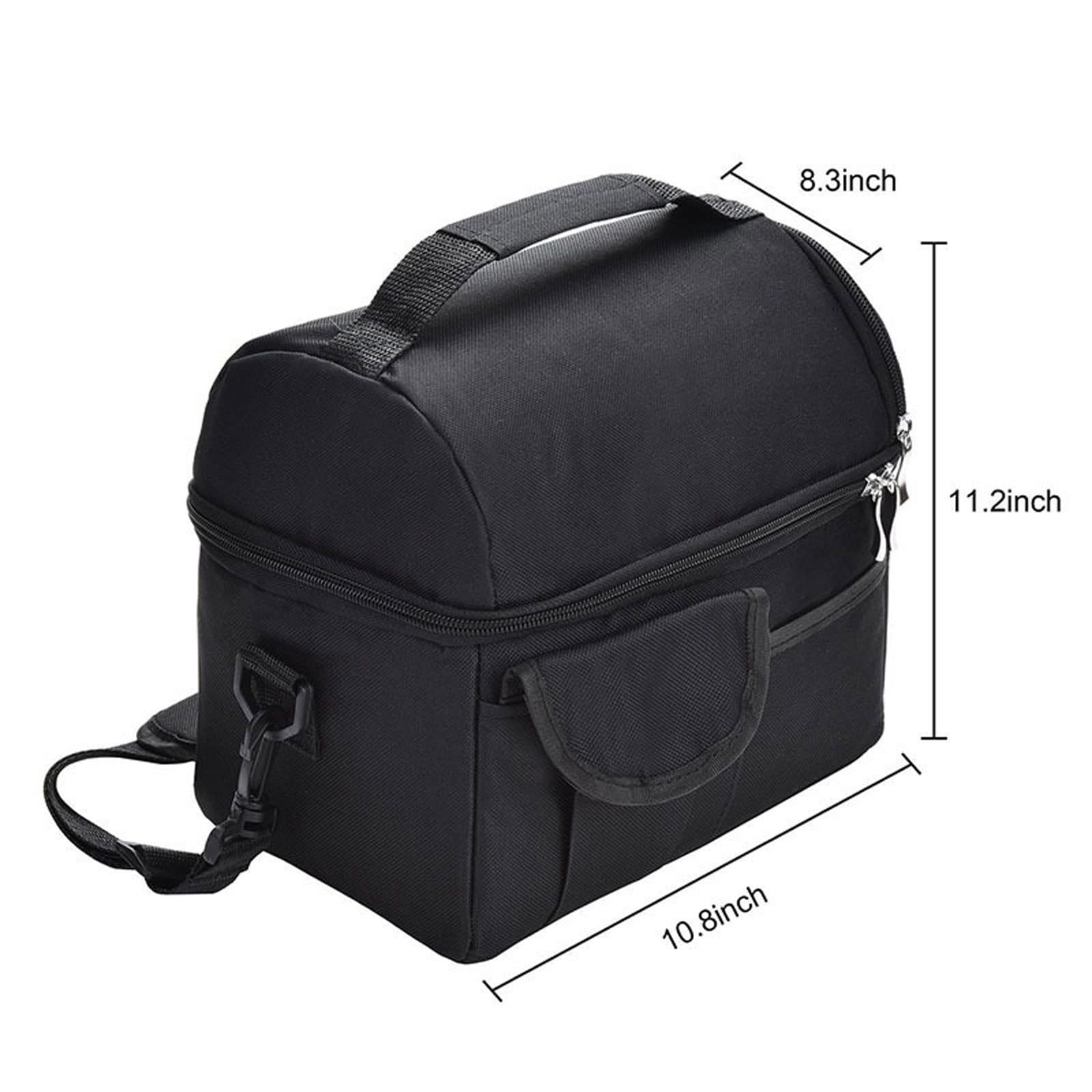 Isolierte Lunchtasche, doppelte Isolierpackung, Isoliertasche für Lebensmittel, Lunch-Kühler