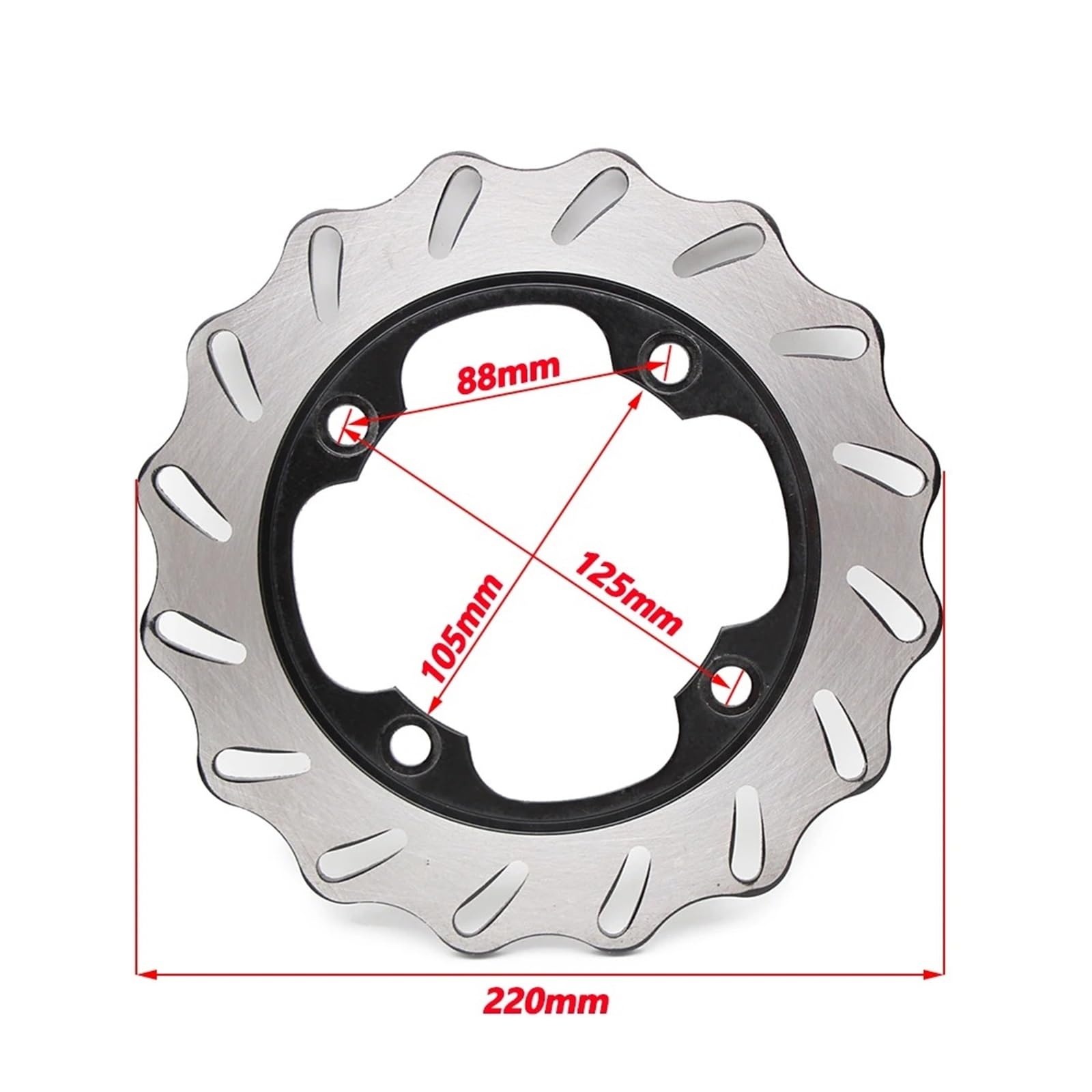Per CB600F Per Hornet Non-ABS 1998 1999 2000 2001 2002 2003 2004-2006 CB 600 F CB600 600F Disco Freno Posteriore Da 220Mm Disco Freno Motocross