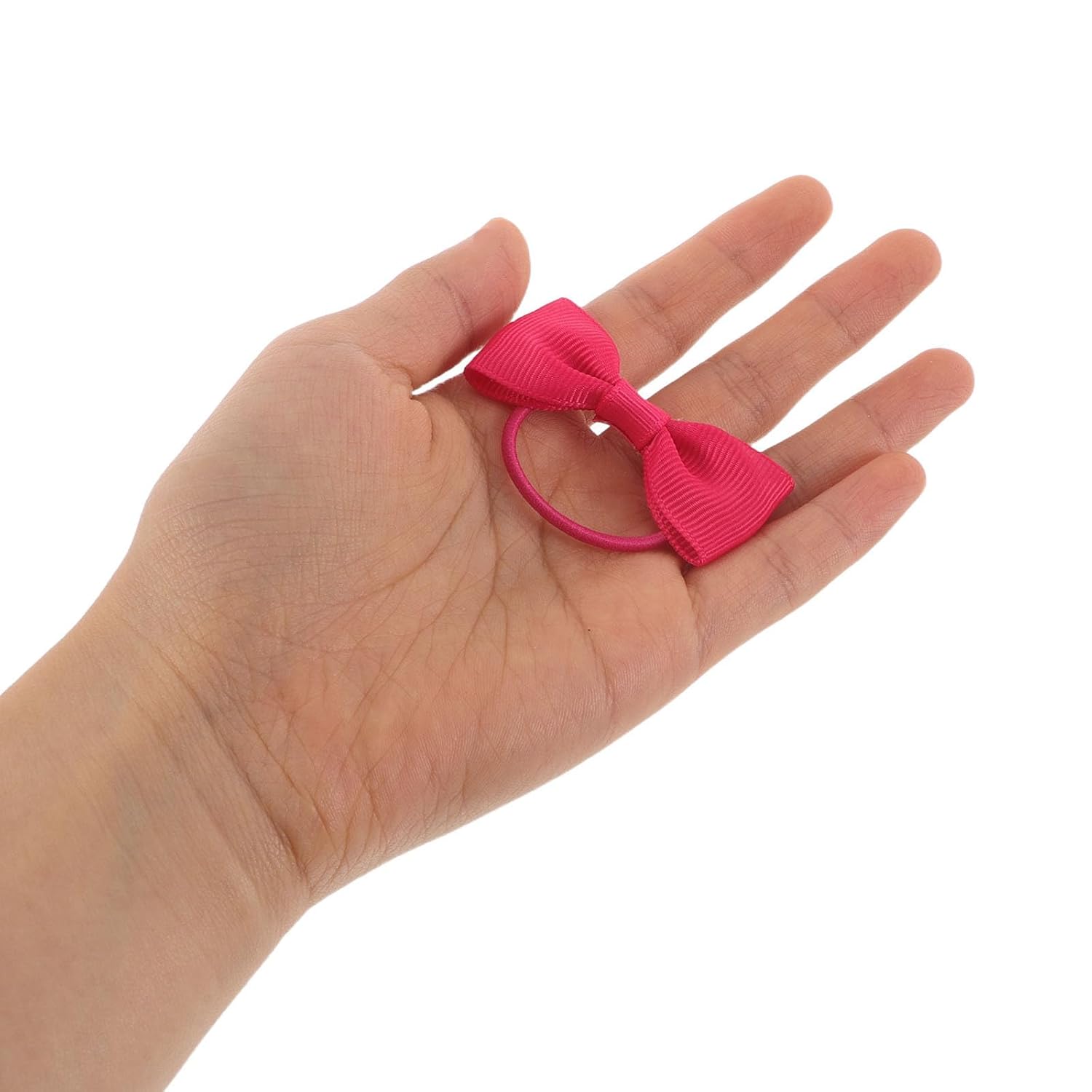 Veemoon 80pcs Bowknot Hair Ties, Soft Cloth Elastic Ponytail Holders with Comfortable Fit and Secure Hairstyles, Hair Accessories for School and Travel
