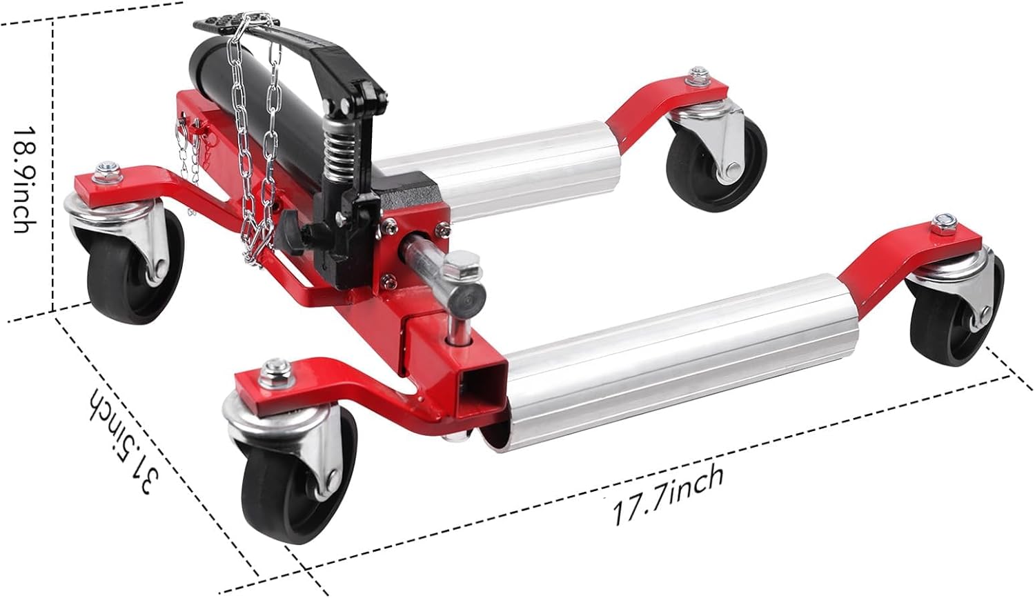 Car Wheel Dolly Set Set of 2, Car Dolly Set of 2 Jack, Hydraulic Wheel Dolly, 1500 Lbs Capacity Car Dolly, Go Jacks, Car Dollies for Vehicle Positioning of Truck RV Trailer