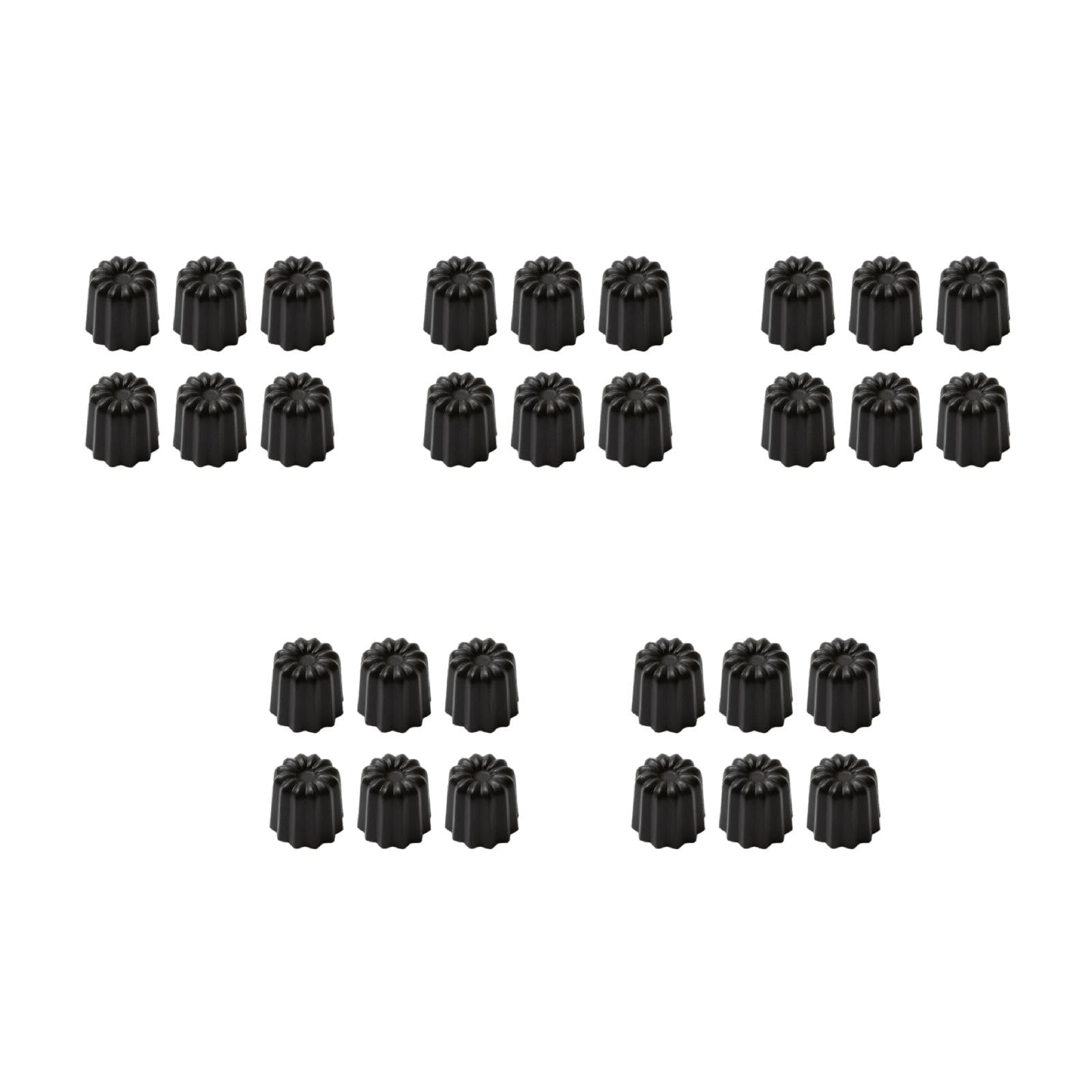 6 Stück Kanelen-Kuchenformen, antihaftbeschichtet, Muffinform, Aluminiumlegierung, Backformen für Pudding und Mousses, Küchenzubehör, Familienpartyzubehör