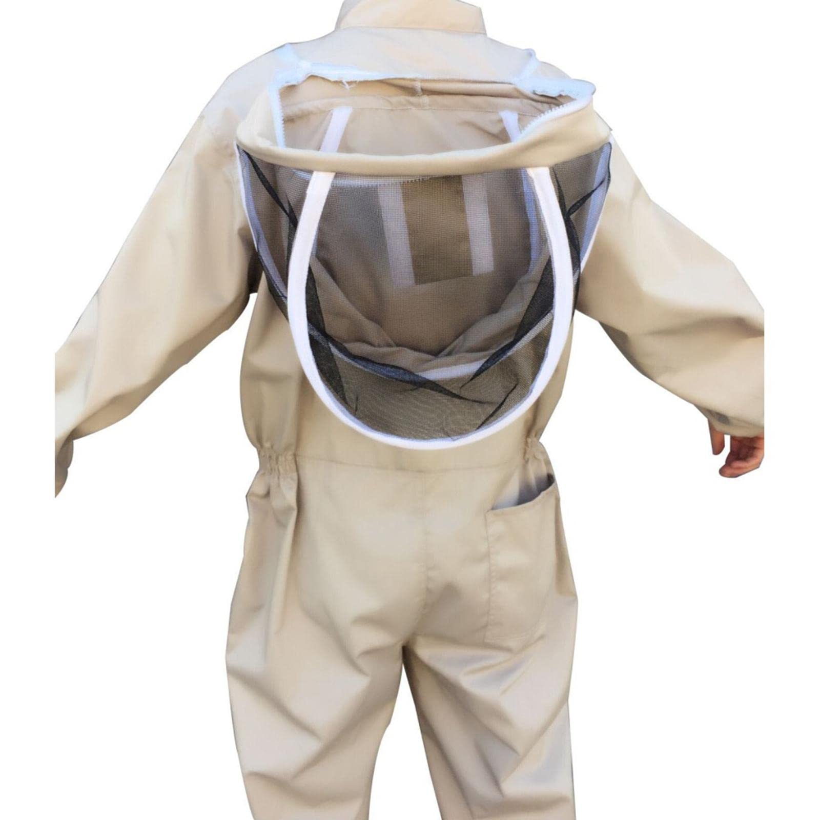 Traje de Cuidador Ventilado de Calidad con Capucha Redonda, Adecuado para Cuidadores Principiantes Y Profesionales, Café, XXL