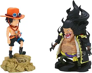 Banpresto - ワンピース - ログストーリー - ポートガス D.エース vs マーシャル D.ティーチ ワールド コレクタブルフィギュア