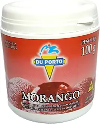 Base em Pó Para Sorvetes Picolés Geladinhos Vários Sabores (Morango)