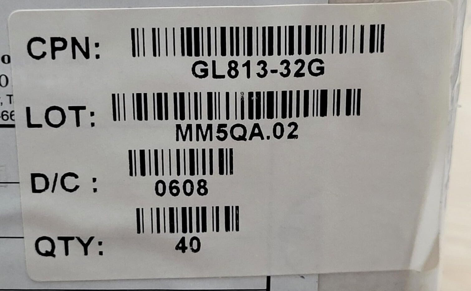 Brand New (40 PCS) GL813-32G GENESYS Splice F Fem W/Gnd Compatible with Lug