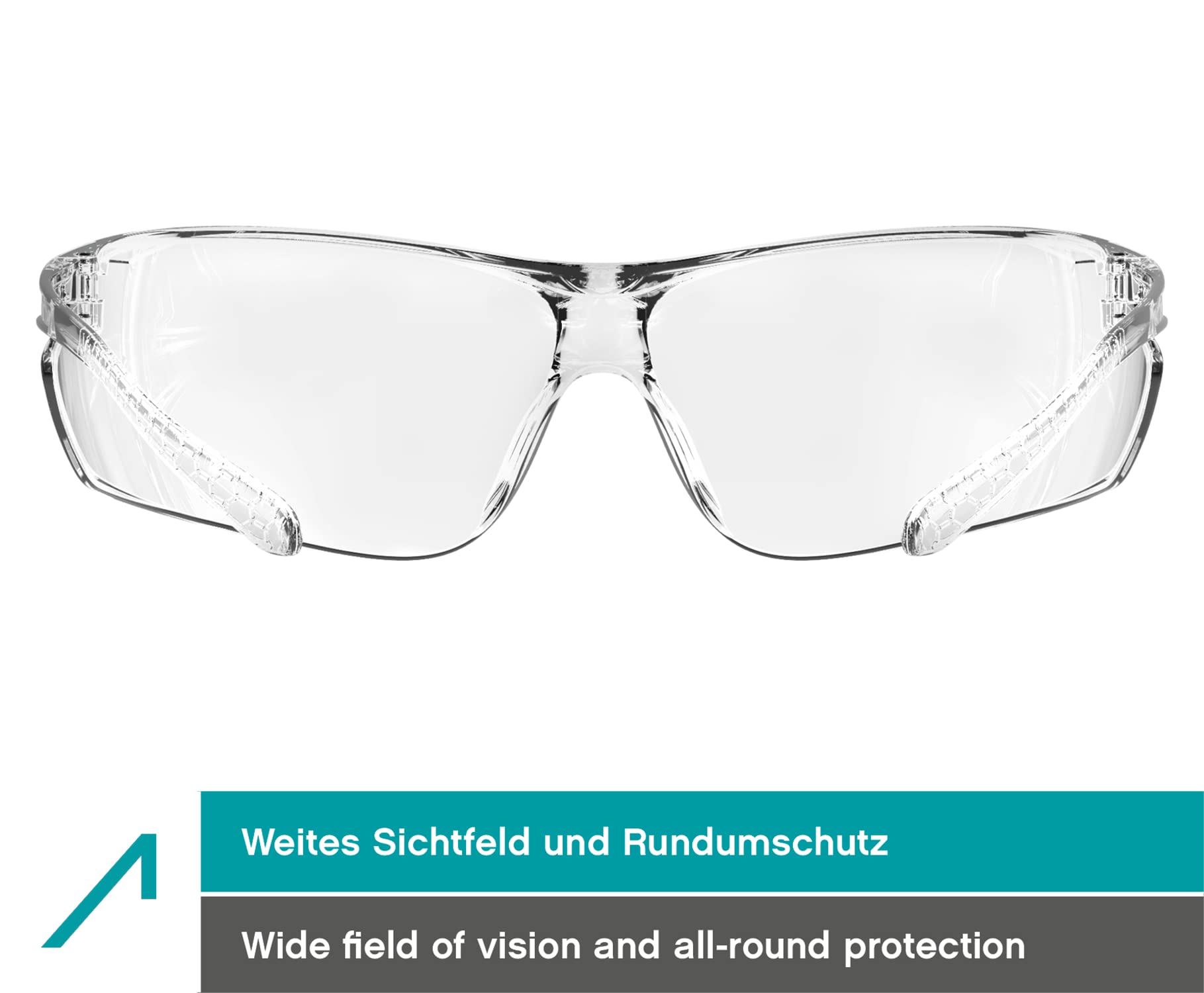 ACE FL-15G Okulary ochronne - EN 166 & ochrona UV - okulary do pracy - przyciemniane - opakowanie 10 szt.
