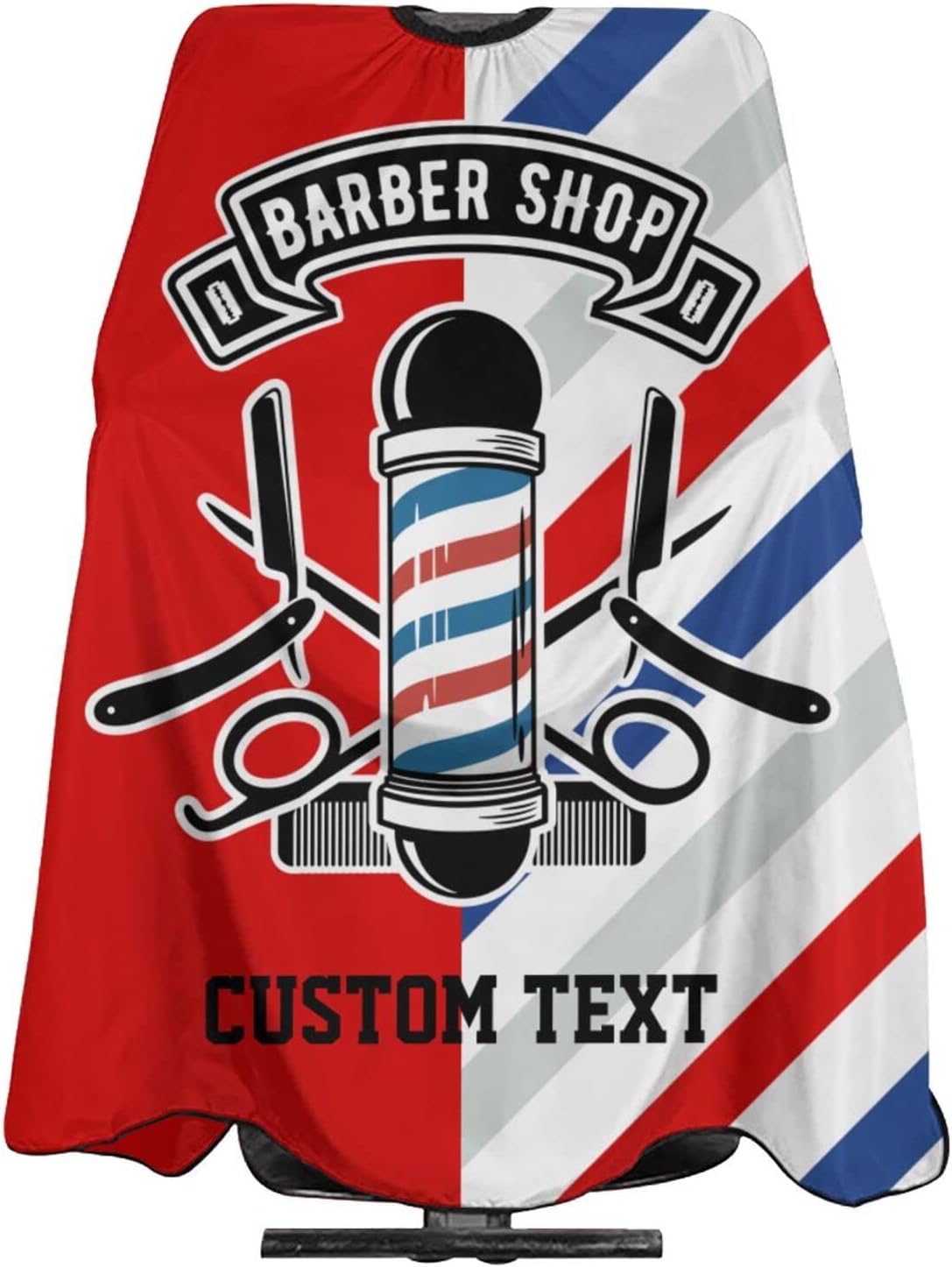 Custom Barber Cape Hairdresser Cape, Add Your Text Personalized Barbershop Haircut Salon Cape for Men, Customized Hair Cutting Cape for Home Salon Barbershop