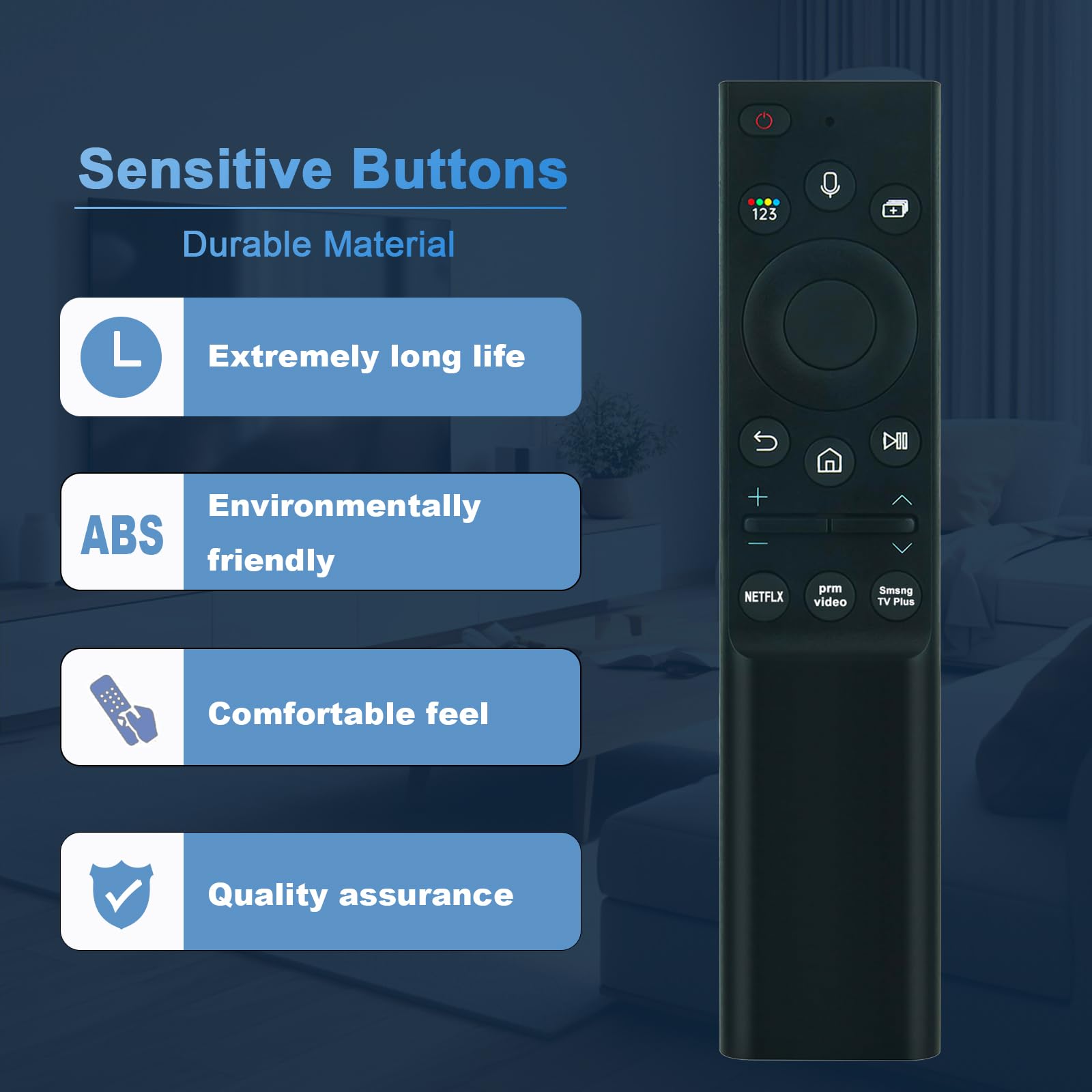 BN59-01357A Voice Remote Ricambio adatto per Samsung Smart QLED TV | QN55QN85AAFXZA QN65QN85AAFXZA QN75QN85AAFXZA QN85QN85AAFXZA QN50QN90AAFXZA QN55QN90AAFXZA QN65QN90AAFXZA QN75QN90AAFXZA