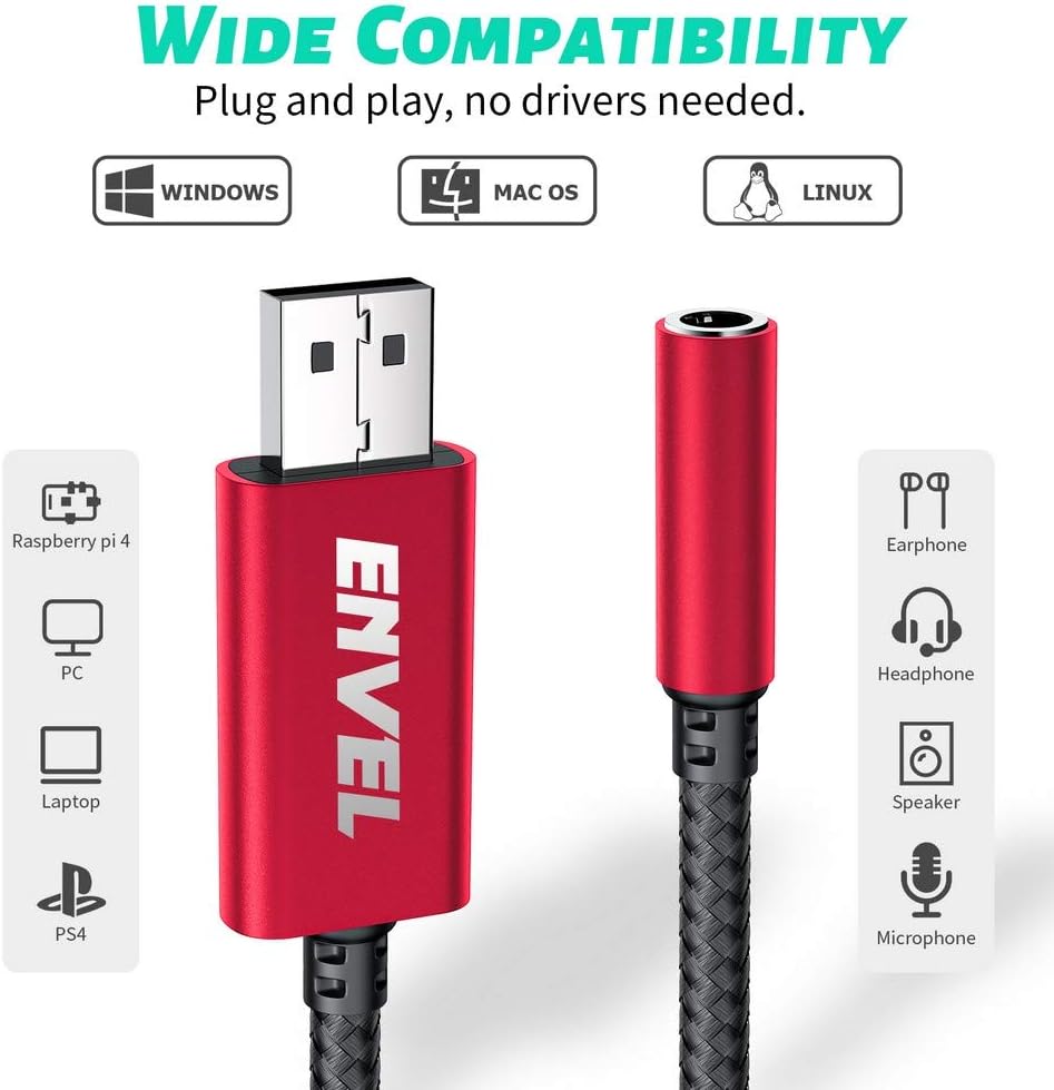 Amazon Envel ヘッドセットアダプター 3 5mm メス型 Usbオス型 チップ内蔵 外付けステレオサウンドカード Trrs 4極 マイク対応 Usb ヘッドホンへのアダプター Ps5 Ps4 ノートパソコン Pcなどに Envel 外付サウンドカード 通販 Amazon Envel ヘッドセットアダプター 3 5mm メス型 Usbオス型 チップ内蔵 外付けステレオサウンドカード Trrs 4極 マイク対応 Usb ヘッドホンへのアダプター Ps5 Ps4 ノートパソコン Pcなどに Envel 外付サウンドカード 通販