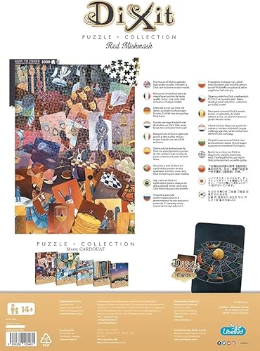 Libellud | Dixit Puzzle Collection | Motif : Red Mishmash | 1000 Pièces | Format : 48 x 68 cm | À partir de 14 Ans | Neutre linguistique
