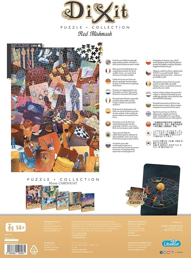 Libellud Asmodee Dixit Puzzle, Red MishMash, 1000 Pieces, 48 x 68 cm, Italian Edition, Multi-coloured, Puzzles 1000 pezzi - Image 4