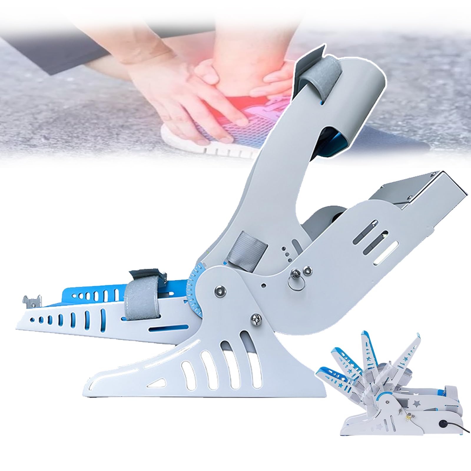 Electric Ankle Strengthener Trainer - Sprzęt do rehabilitacji stóp z pilotem, pełne ćwiczenie kątowe dla skutecznego wsparcia ruchu kostki i stopy