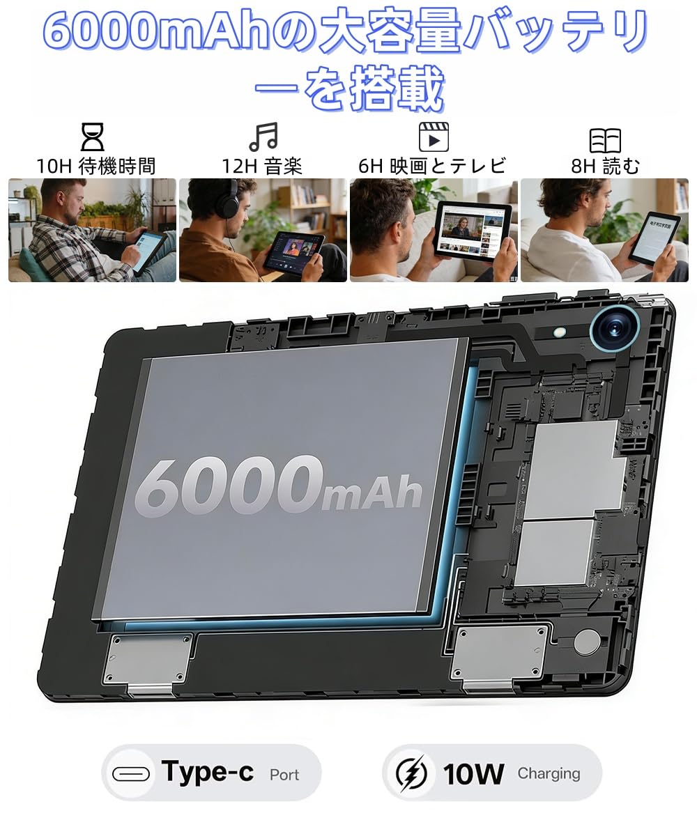 Amazon.co.jp: タブレット - 星の輝き 10インチ Android15 Wi-Fiモデル
