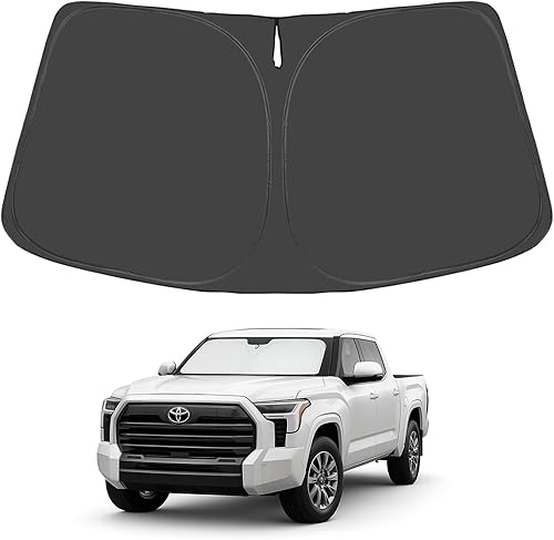 Vista 121 de Proadsy Parasol para parabrisas Sienna Mini Van 2021-2025 2026 de 4 capas plegable frontal protector de parasol bloquea los rayos UV y mantiene