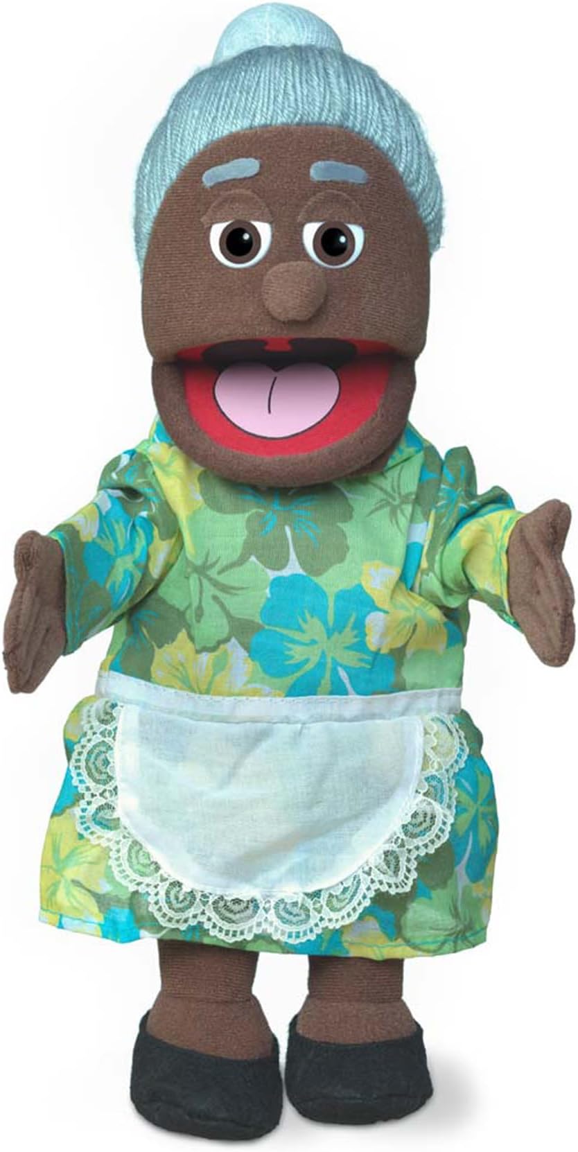 14" Granny, Black Grandmother, Hand Puppet
