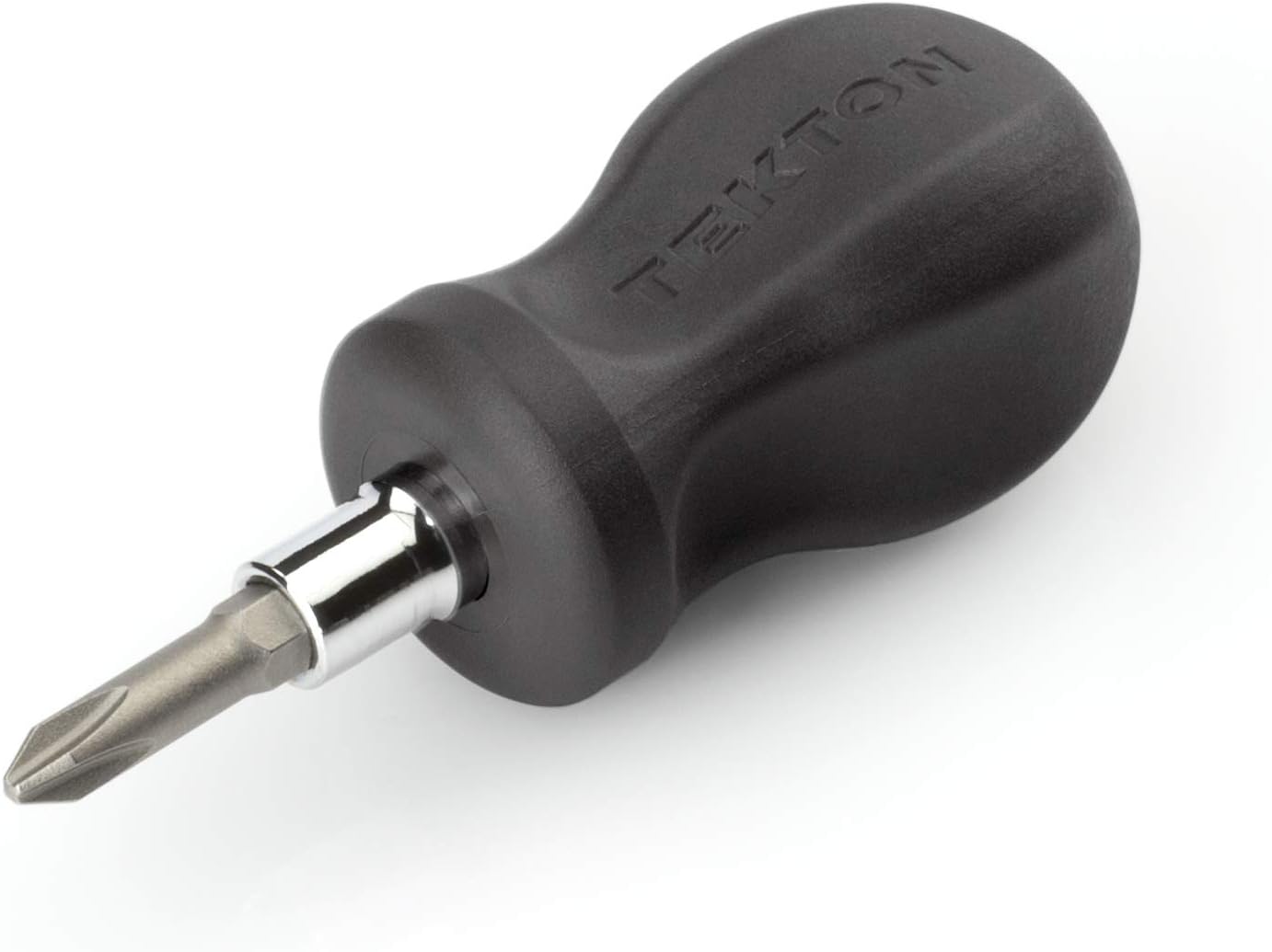 TEKTON 3-in-1 Stubby Phillips/Slotted Multi-Bit Driver (#2 x 1/4 in., Black) | DMT13002