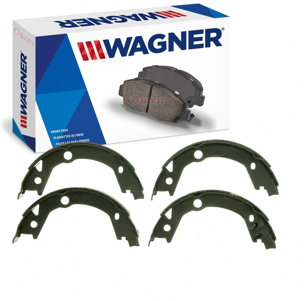 Wagner Rear Parking Brake Shoe compatible with Hyundai Elantra 1.8L 2.0L L4 2007-2011