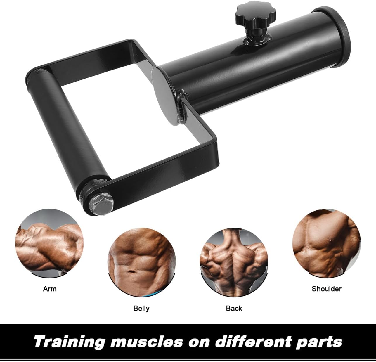 Barbell Handle with Ergonomic Grip for t Bar Row Exercises Versatile Strength Training Tool for Home Gym Smooth Hold Easy to Install for and Fitness Enthusiasts
