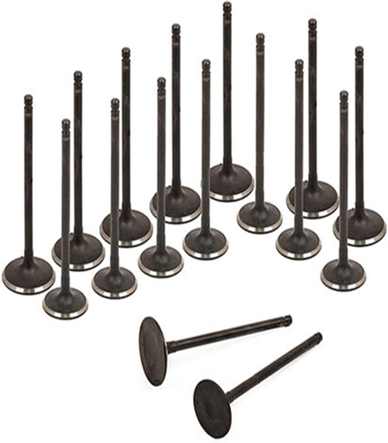 16PCS Intake Exhaust Valves For Ford C-Max Escape Focus Fusion Ranger Transit Linclon Mkz Mazda Cx-7 Mx-5 Mercury Mariner 2.0L 2.3L DOHC 9S4Z6505A IV432 EV432