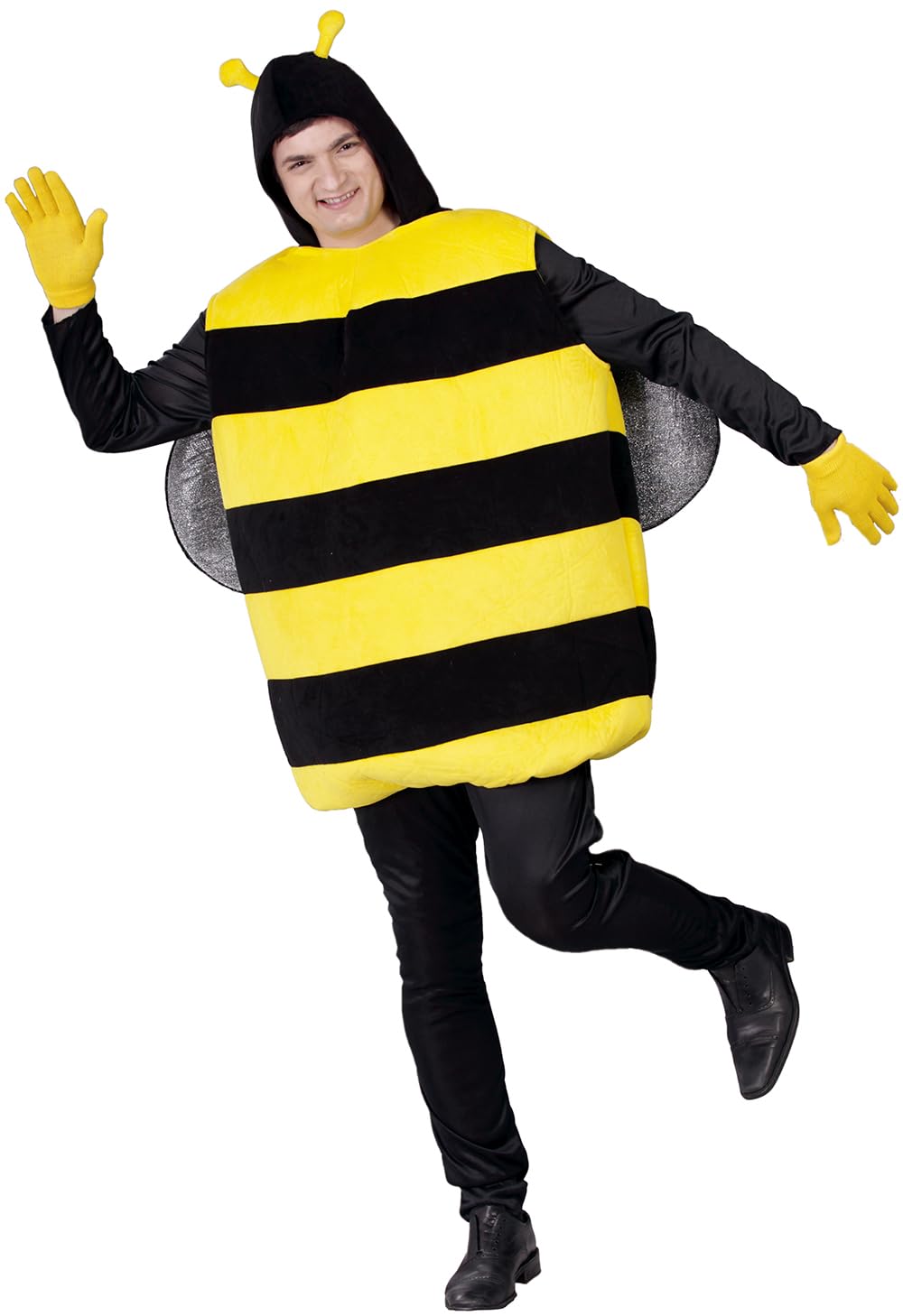 FIESTAS GUIRCA Bumblebee Funny Fancy Dress Men or Women - Comedy Costume Fancy Dress Men & Women Size S 36-38