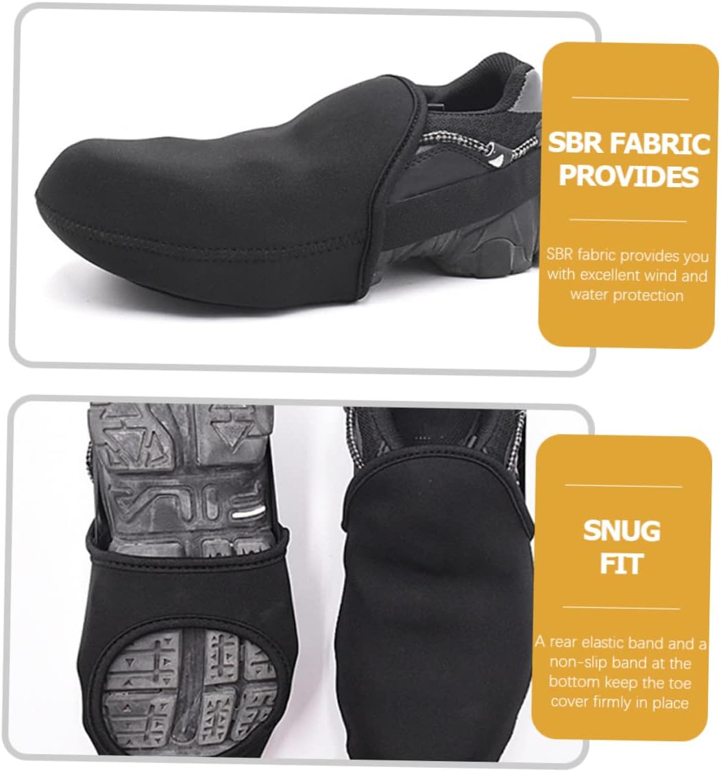 BESPORTBLE 4pairs Cycling Accessory Winter Warm Shoes Covers for Men Women Windproof Water-Resistant Overshoes