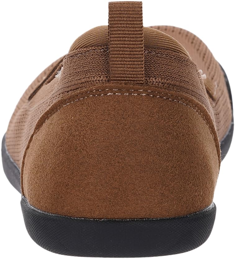 WHITIN Women's Round Toe Slip On Penny Loafers | Wide Width Barefoot Flats with Breathable Knit3