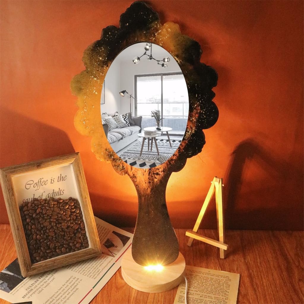 Oversized Leaf Shape Glass Mold Easy to Silicone Molds Epoxy Casting Mould Glass Lens Ornaments Making Mould
