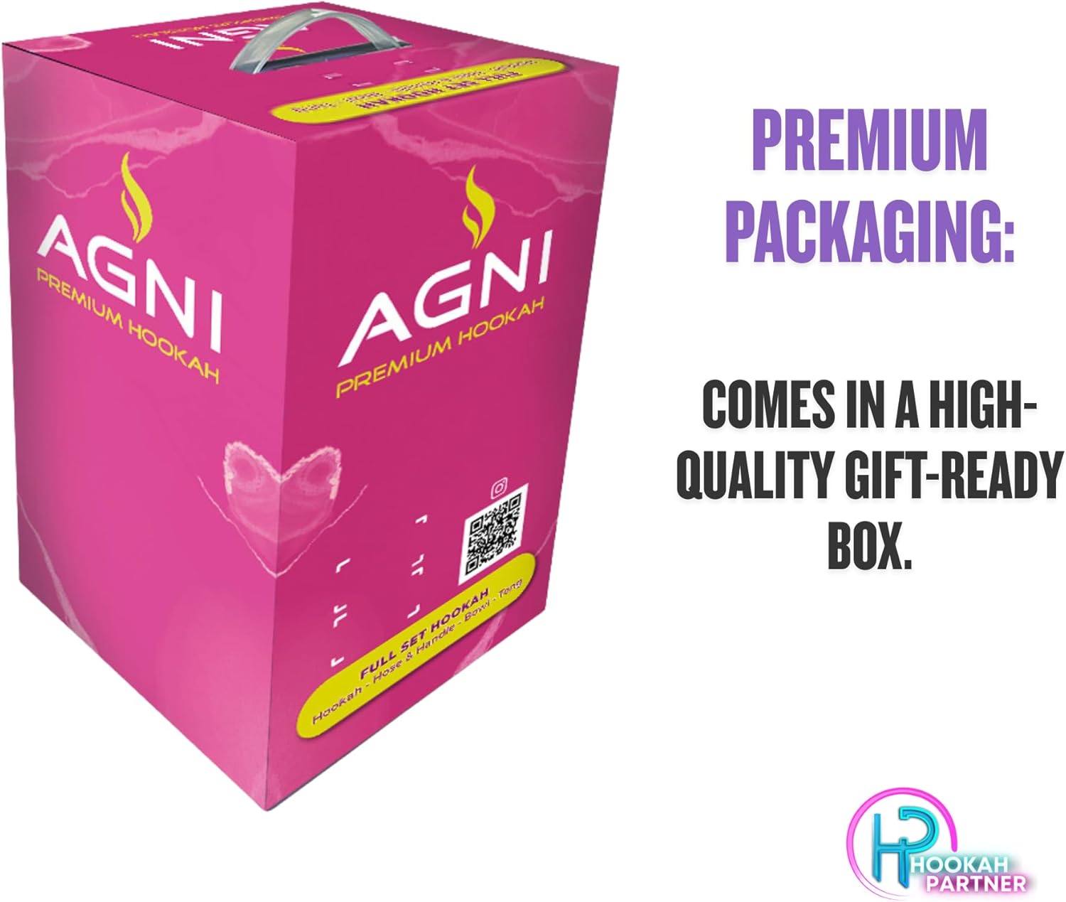 Agni Hookah F1 Premium Set with Cyril Fire HMD & 10 Disposable Tips | 19.6" Modern Glass Shisha Pipe with Silicone Hose, Tradi Clay Bowl & Aluminum Heat Management Device | Modern Racing Inspired Design | Smooth Smoking Experience (RED - BLACK)