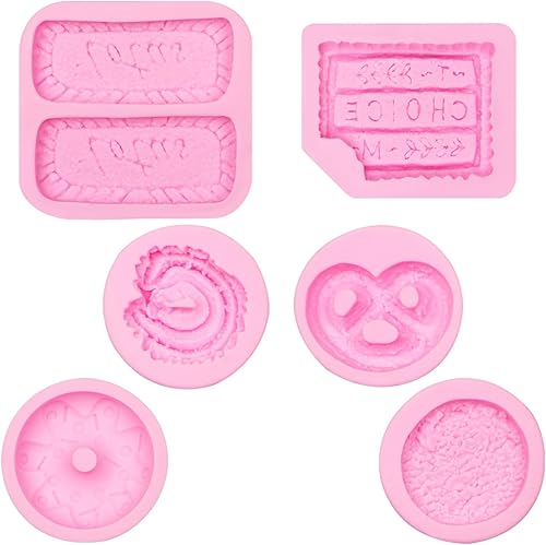 Miniatura 9 de Moldes de silicona para galletas, moldes de chocolate para galletas de caramelo, moldes para hornear fondant de galletas para decoración de