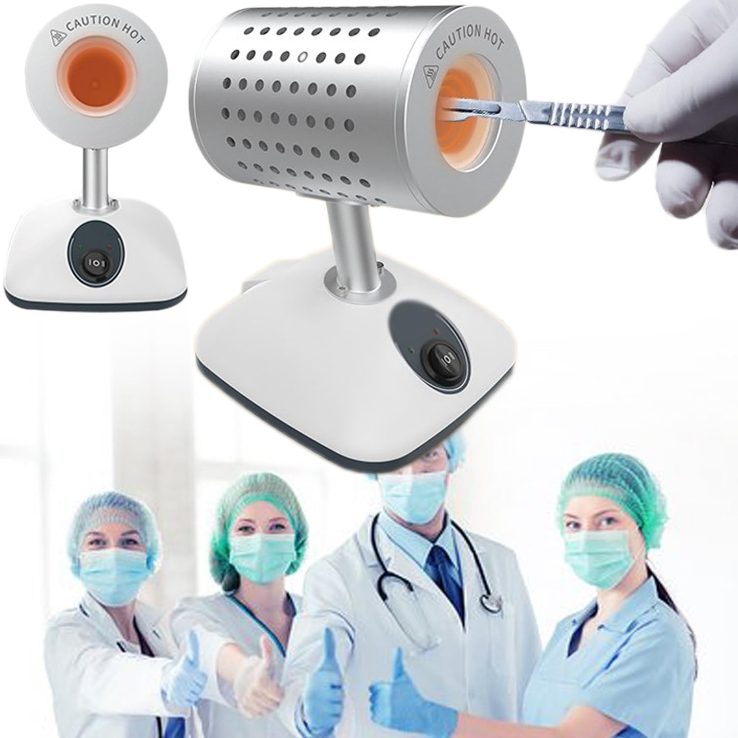 Autoclave esterilizador de bisturí infrarrojo, instrumento eficiente para micología con control preciso de temperatura de hasta 825 °C, ideal para inocular esterilización de bucle
