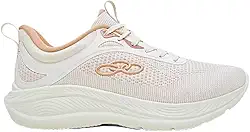 Tênis de Corrida Feminino Olympikus Vibe Arenito, Malha Respirável, com Amortecimento Eleva+