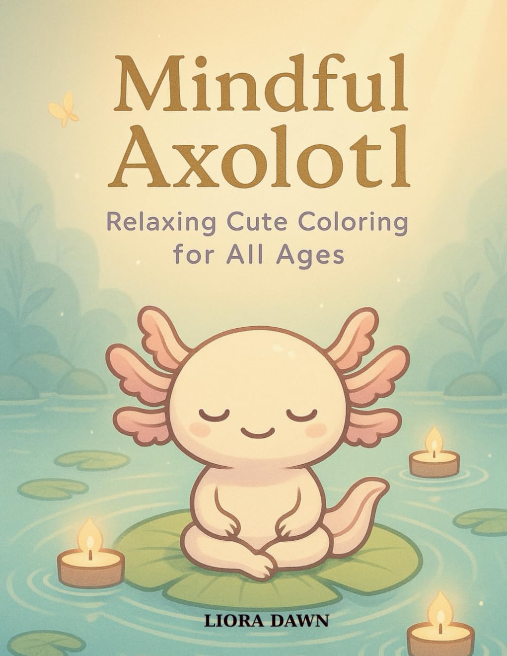 Mindful Axolotl: Relaxing Cute Coloring for All Ages