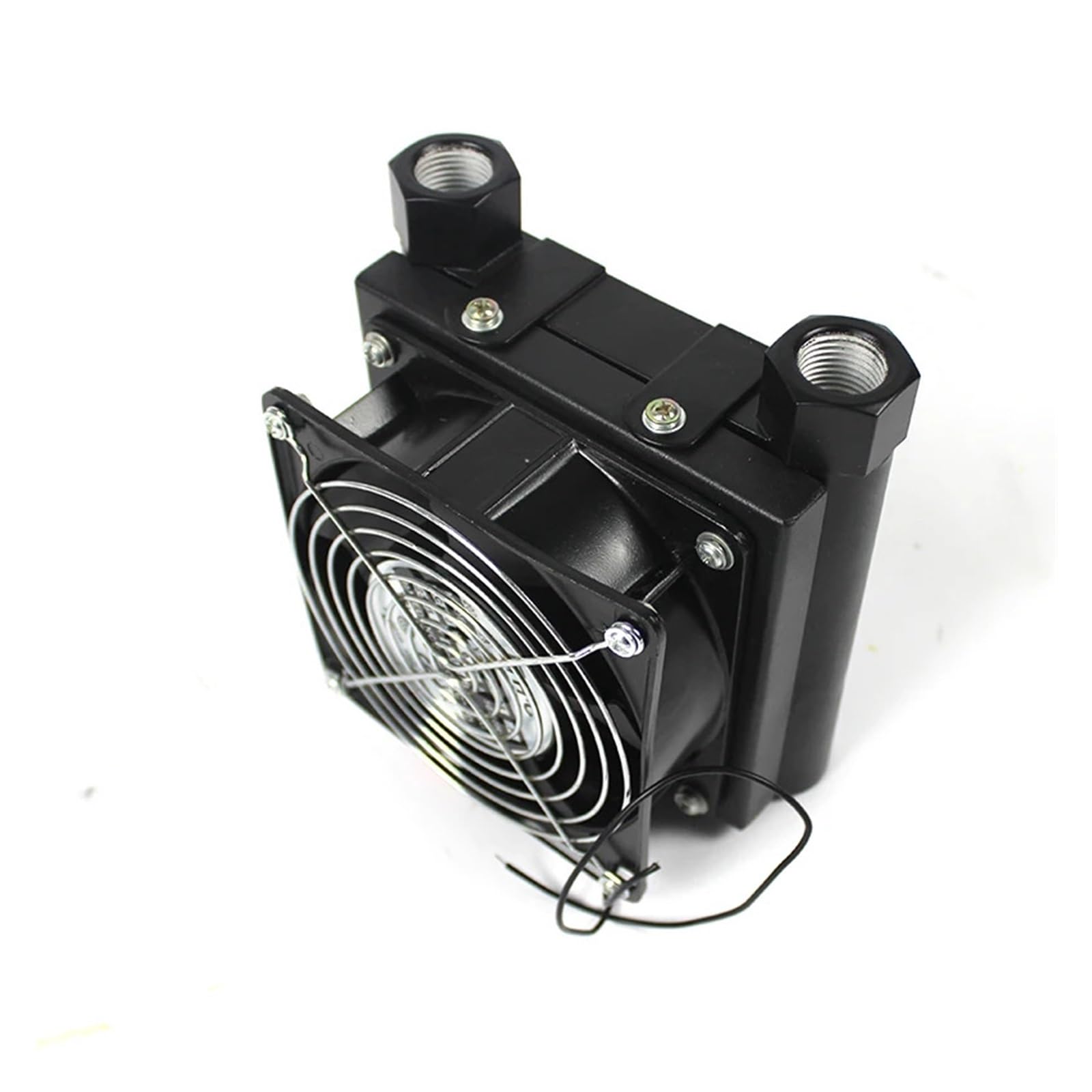 AF0510T-CA Mini 5L/Min Luftkühler Hydraulikkühler Luftgekühlter Ölkühler-Wärmetauscher for CNC-Hydrauliksystem Hohe Leistung(1/2",DC24V)