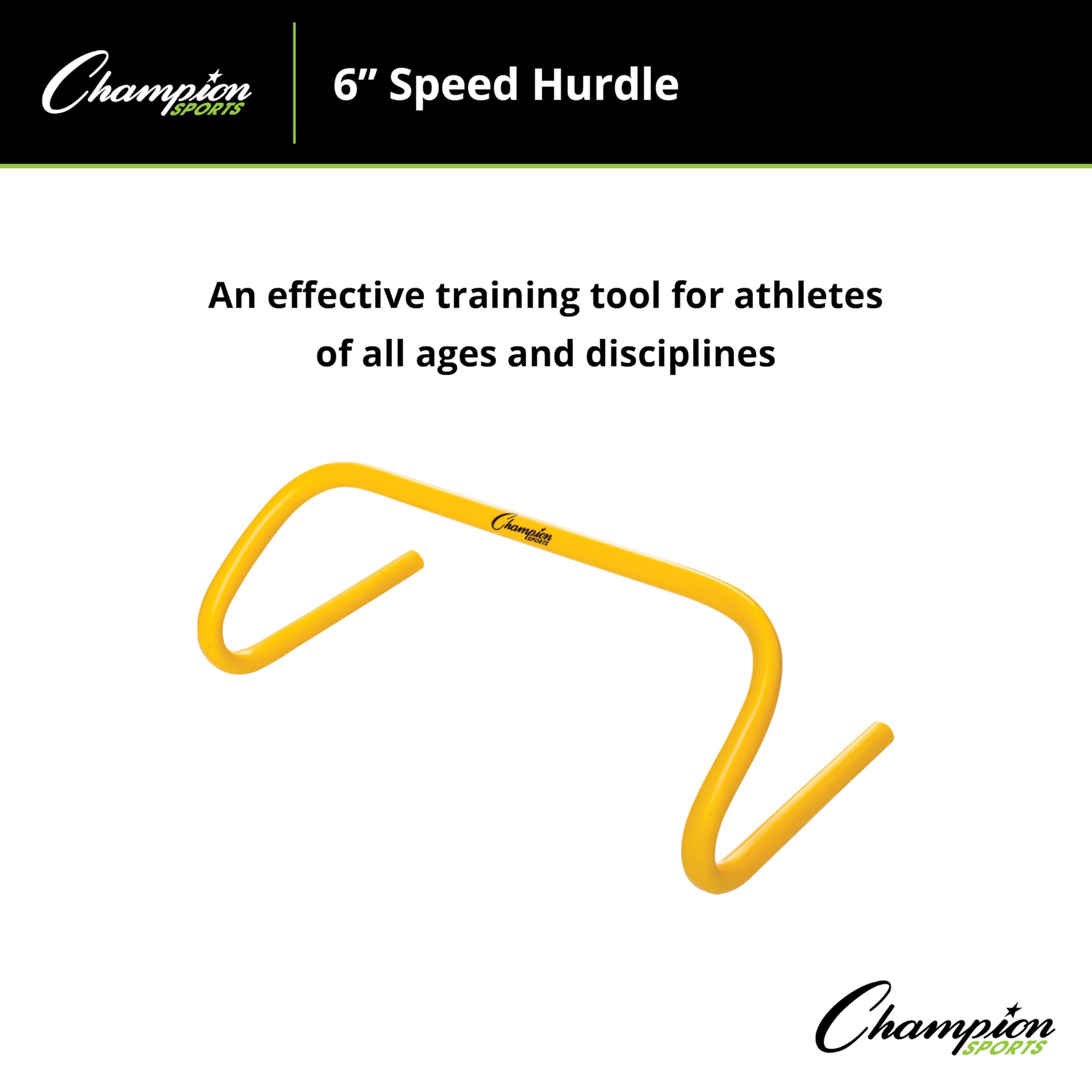 Champion Sport Velocidad Hurdle, Amarillo, tamaño 6 "