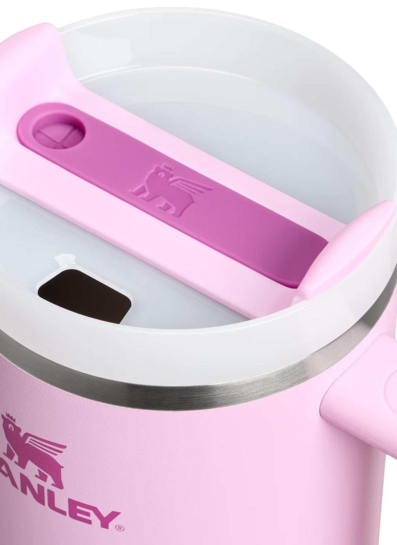 Stanley Quencher Thermosbecher mit Strohhalm, Kirschblüte, 1,18 Liter