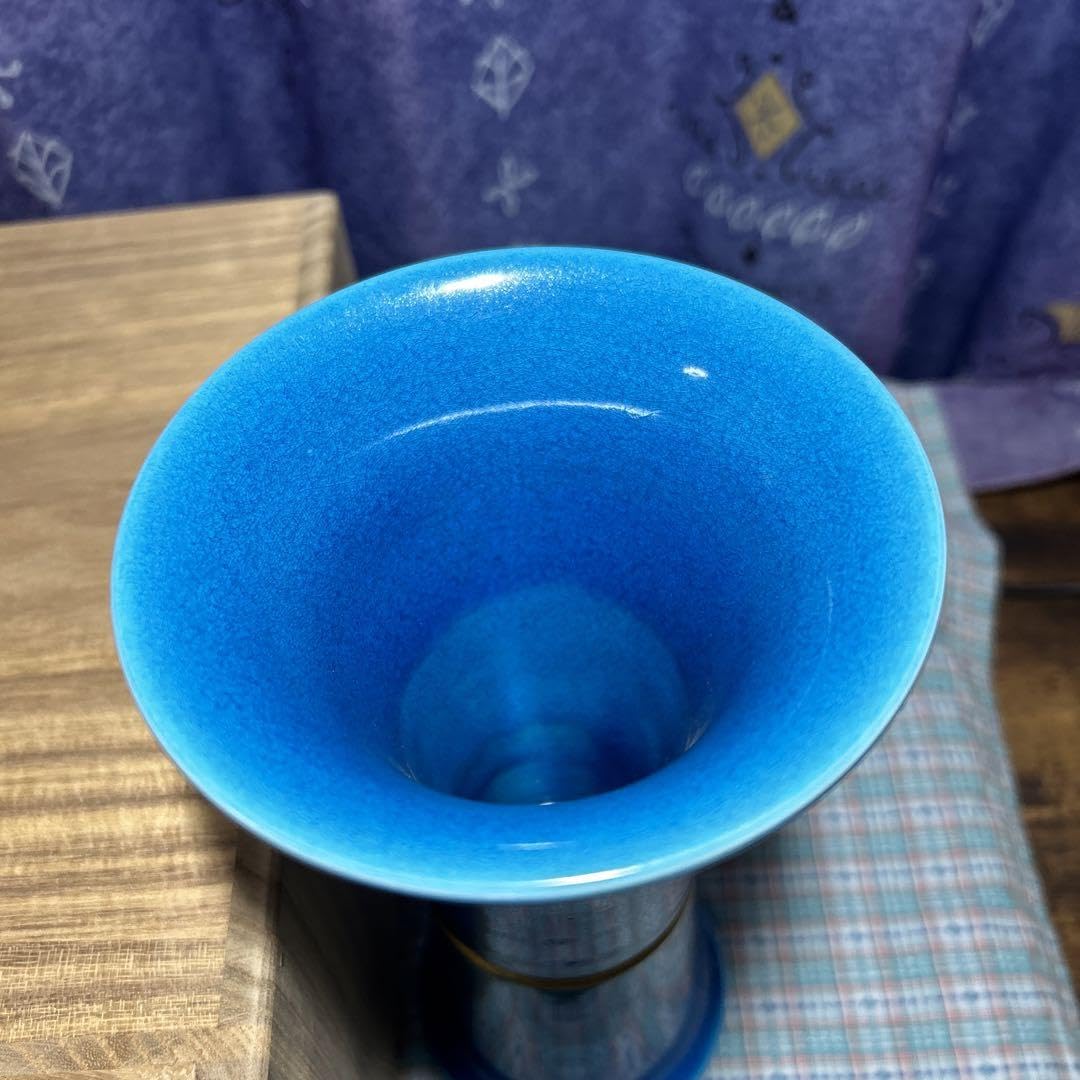 Amazon.co.jp: 茶道具 交趾 末広花入 永楽善五郎 : ホーム＆キッチン